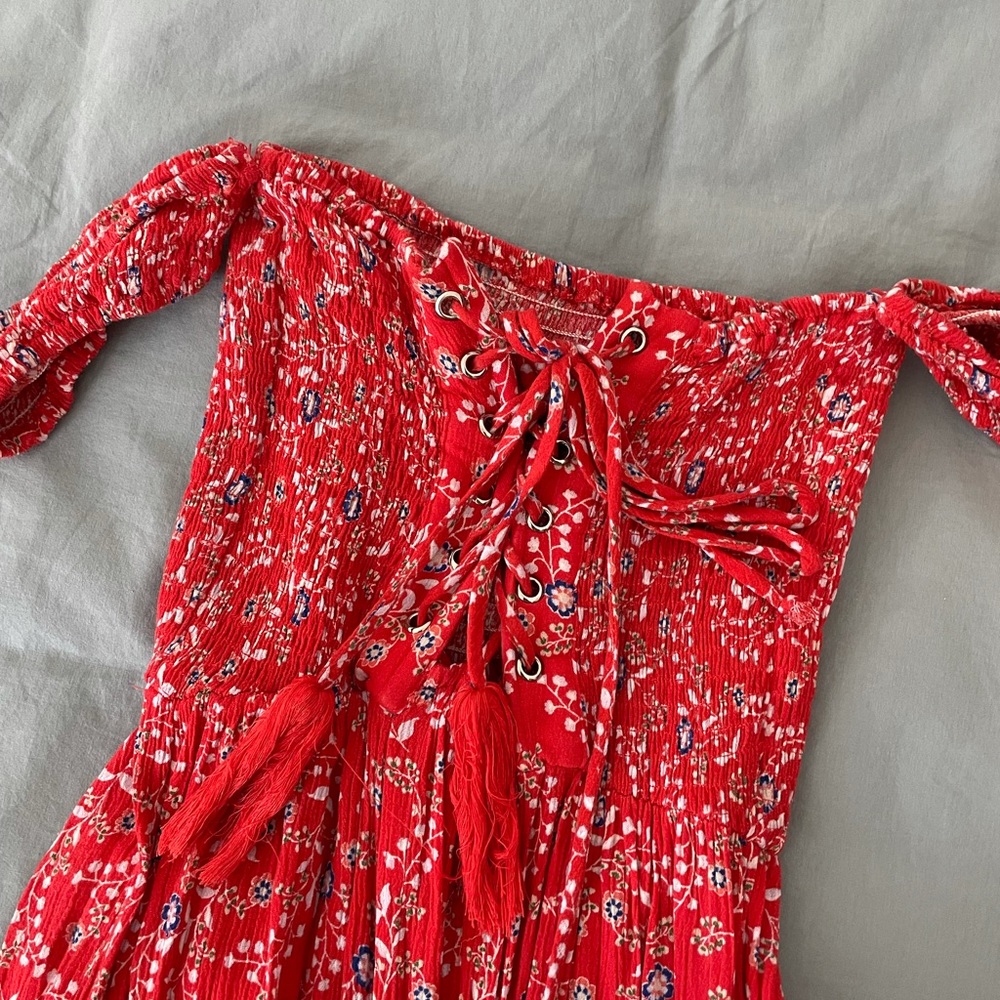 skylar+madison red floral jumper